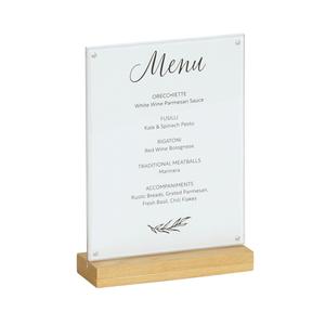 Cal-Mil 23185-811-21 Sydney 8.5" x 3" x 12.25"H Oak Card Holder - 6 Each