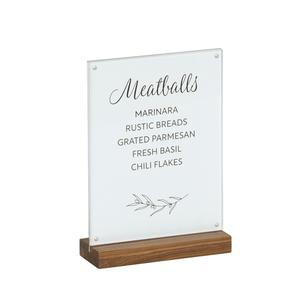 Cal-Mil 23185-811-78 Sydney 8.5" x 3" x 12.25"H Walnut Card Holder - 6 Each