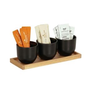 Cal-Mil 23205-21 Sydney 5" x 12.75" x 4.5"H Oak Condiment Organizer