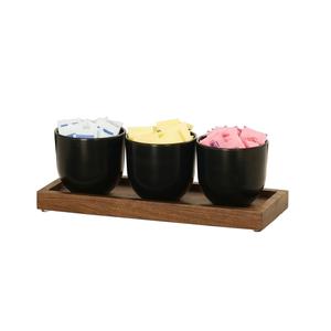 Cal-Mil 23205-78 Sydney 5in x 12.75in x 4.5"H Walnut Condiment Organizer 