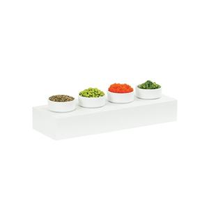 Cal-Mil 23413-3-15 Juno 20.5in x 7in x 3.25"H White Metal Display Riser 