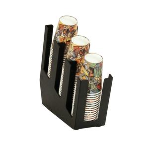 Cal-Mil 23417-3 Classic 4.25in x 13.5in 3-Section Cup & Lid Angled Organizer 