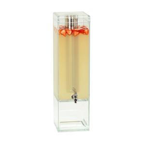 Cal-Mil 23423-3 7.25inx 7.25inx 27"H Polycarbonate 3-Gallon Beverage Dispenser 