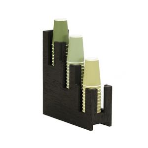 Cal-Mil 23434-13 Brooklyn 5in x 13in Wood 3-Section Vertical Cup Holder 