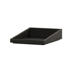 Cal-Mil 23442-1012-13 Brooklyn 10in x 12in x 3"H Wood Angled Serving Tray 