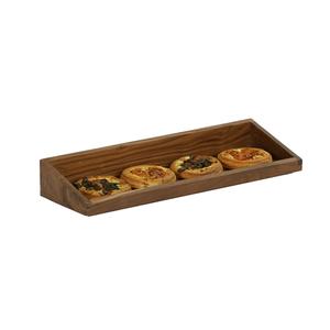 Cal-Mil 23442-620-78 6in x 10in x 3"H Walnut Angled Display Tray 