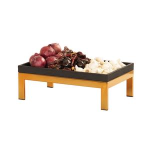 Cal-Mil 23603-6-130 Brooklyn 12in x 20in x 6"H Antique Brass Metal Display Riser 