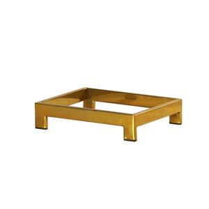 Cal-Mil 23604-3-130 Brooklyn 10in x 12in x 3"H Antique Brass Metal Display Riser 
