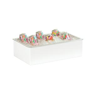 Cal-Mil 23712-12-15 Classic 12in x 20in x 6"H White Ice Display 