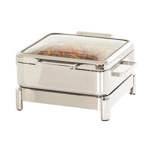 Cal-Mil 23719-49 16in x 16in x 10"H Chrome Induction Chafing Dish 
