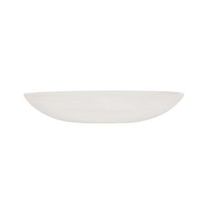 Cal-Mil 23740-14-126 14" Dia. x 2.5"H White Marble Resin Coupe Bowl - 6 Each