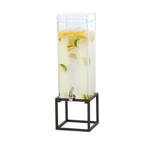 Cal-Mil 23750-3-13 Milo 8.25inx 8.25in x 25.75in Clear 3-Gallon Beverage Dispenser 