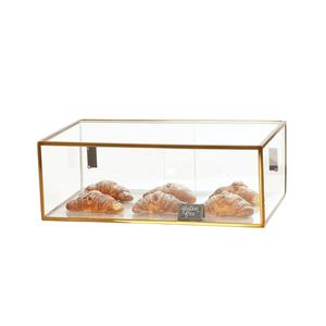 Cal-Mil 23753-130 Brooklyn 28" x 17" x 10"H Antique Brass Display Case