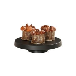 Cal-Mil 23755-102-13 10.25in Dia. x 2.25"H Black Melamine Display Pedestal 