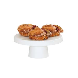 Cal-Mil 23755-124-15 12.25in Dia. x 4.25"H White Melamine Display Pedestal 