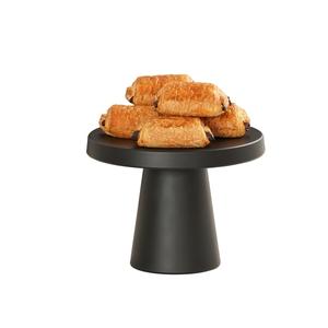 Cal-Mil 23755-127-13 12.25in Dia. x 7.25"H Black Melamine Display Pedestal 