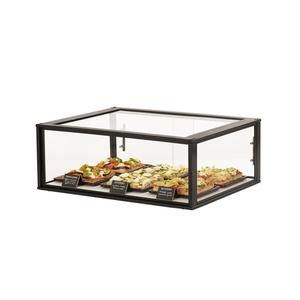 Cal-Mil 23764-1-13 Onyx 30" x 24" x 11"H White Composite 1-Tier Display Case