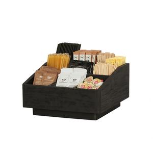 Cal-Mil 23789-13 Brooklyn 12in x 12in x 6.5"H Wood Condiment Organizer 