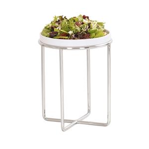Cal-Mil 23791-10-49 8in Dia. x 10"H Chrome Wire Display Riser 