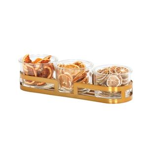 Cal-Mil 23797-4-130 Brooklyn 13.5in x 5in Antique Brass Bar Condiment Holder 