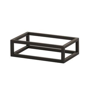 Cal-Mil 23800-3-13 6in x 10in x 3"H Black Metal Open Frame Display Riser 
