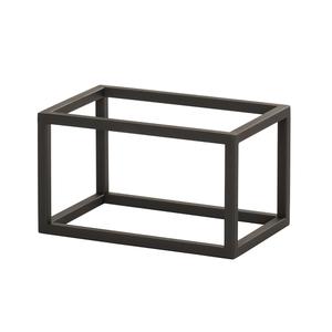 Cal-Mil 23800-6-13 6in x 10in x 6"H Black Metal Open Frame Display Riser 