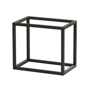 Cal-Mil 23800-9-13 6in x 10in x 9"H Black Metal Open Frame Display Riser 