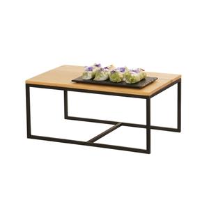 Cal-Mil 23801-1220-13 12in x 20in x 9"H Black Metal Open Frame Display Riser 