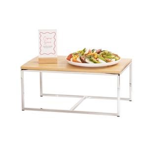 Cal-Mil 23801-1220-49 12in x 20in x 9"H Chrome Finish Open Frame Display Riser 