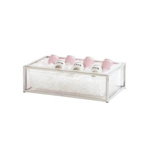 Cal-Mil 23805-12-49 Milo 12in x 20in x 7"H Chrome-Plated Ice/Beverage Display 