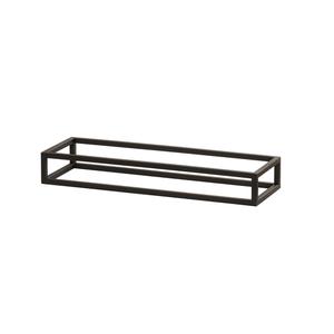 Cal-Mil 23814-3-13 Milo 20in x 6in x 3"H Black Metal Open Frame Display Riser 
