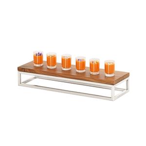 Cal-Mil 23814-3-49 Milo 20in x 6in x 3"H Chrome-Plated Open Frame Display Riser 