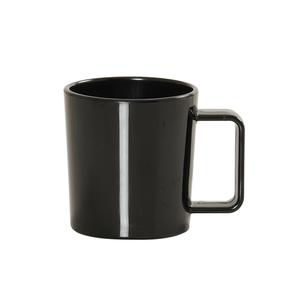 Cal-Mil 23821-13 12oz Black Melamine Stackable Coffee Mug 