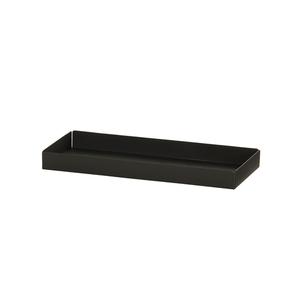 Cal-Mil 23824-13 Onyx 4.5" x 11.25" x 1"H Black Metal Condiment Organizer