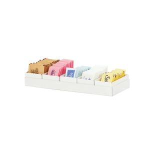 Cal-Mil 23824-15 Juno 4.5" x 11.25" x 1"H White Metal Condiment Organizer