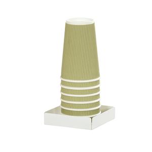 Cal-Mil 23825-15 Juno 4.5in x 4.5in x 1"H White Metal Condiment Organizer 