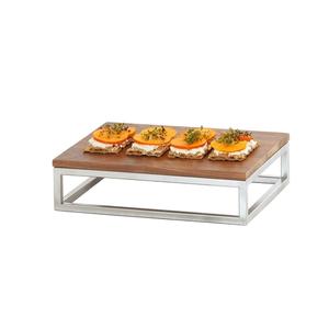 Cal-Mil 23853-3-49 Milo 10in x 12in x 3"H Chrome-Plated Metal Display Riser 