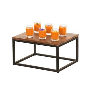 Cal-Mil 23853-6-13 Milo 10in x 12in x 6"H Black Metal Display Riser 