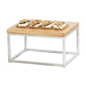 Cal-Mil 23853-6-49 Milo 10in x 12in x 6"H Chrome-Plated Metal Display Riser 