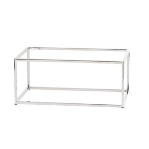 Cal-Mil 23854-3-49 Milo 12in x 20in x 3"H Chrome-Plated Metal Display Riser 