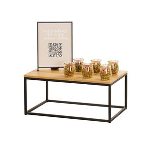 Cal-Mil 23854-9-13 Milo 12in x 20in x 9"H Black Metal Display Riser 