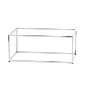 Cal-Mil 23854-9-49 Milo 12in x 20in x 9"H Chrome-Plated Metal Display Riser 