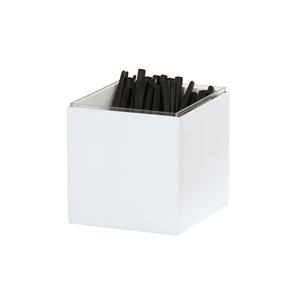 Cal-Mil 23855-15 Juno 7" x 6" x 6"H White Metal Flatware Holder