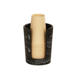 Cal-Mil 23859-124 4.25in Dia. x 8.25"H White Swirl Resin 23859-126 