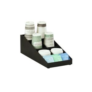 Cal-Mil 24067-13 7.25inx 15.75inx 5.5"H Plastic Lid, Straw & Condiment Holder 