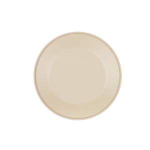 Cal-Mil 24112-11-125 Nova 11in Dia. x 1.25"H Taupe Melamine Plate - 6 Each 