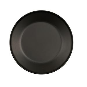 Cal-Mil 24112-9-13 Nova 9in Dia. x 1"H Black Melamine Plate - 6 Each 