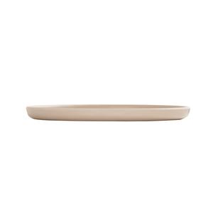 Cal-Mil 24120-10-125 Carmel 10in Dia. x 0.75"H Taupe Melamine Plate - 6 Each 