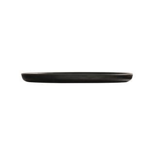 Cal-Mil 24120-10-13 Carmel 10in Dia. x 0.75"H Black Melamine Plate - 6 Each 
