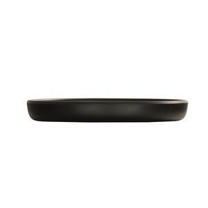 Cal-Mil 24120-6-13 Carmel 6in Dia. x 0.75"H Black Melamine Plate - 6 Each 